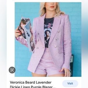 Veronica Beard set size 10 jacket and shorts